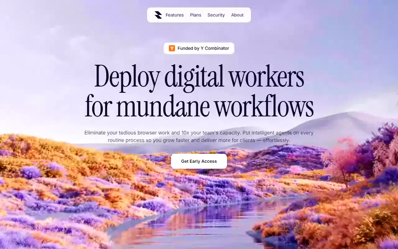 AI Workflow Agents interface structure preview