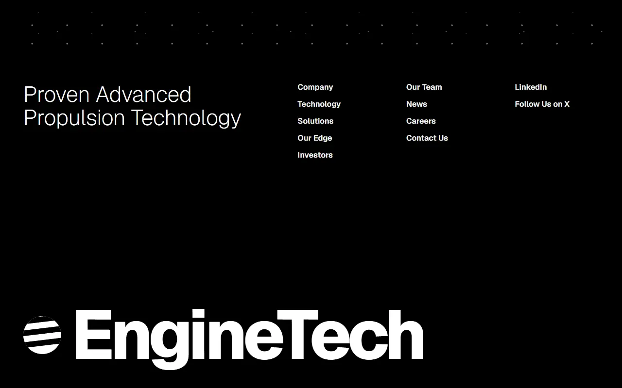 Stark Minimal Footer interface structure preview
