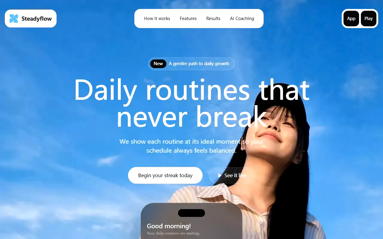 Routine Coach interface structure preview